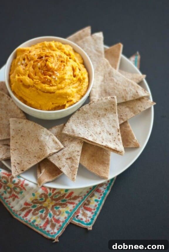 Spicy Sweet Potato Hummus | cookieandkate.com