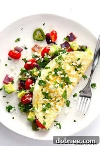 Mexican Egg White Omelet