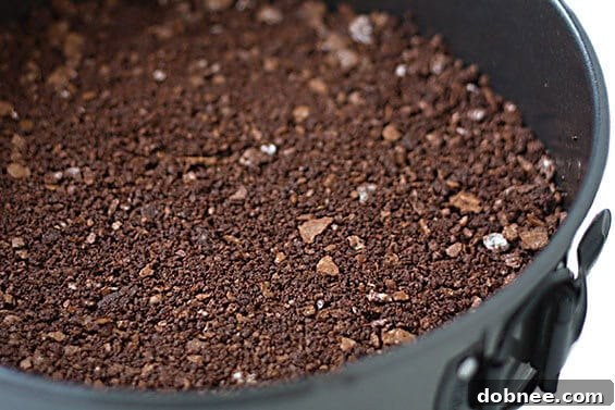 Close-up of a slice of Bailey's Chocolate Cheesecake showing creamy texture