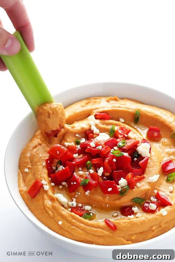 Delicious Buffalo Hummus Dip - Perfect for Super Bowl and Game Day Parties!