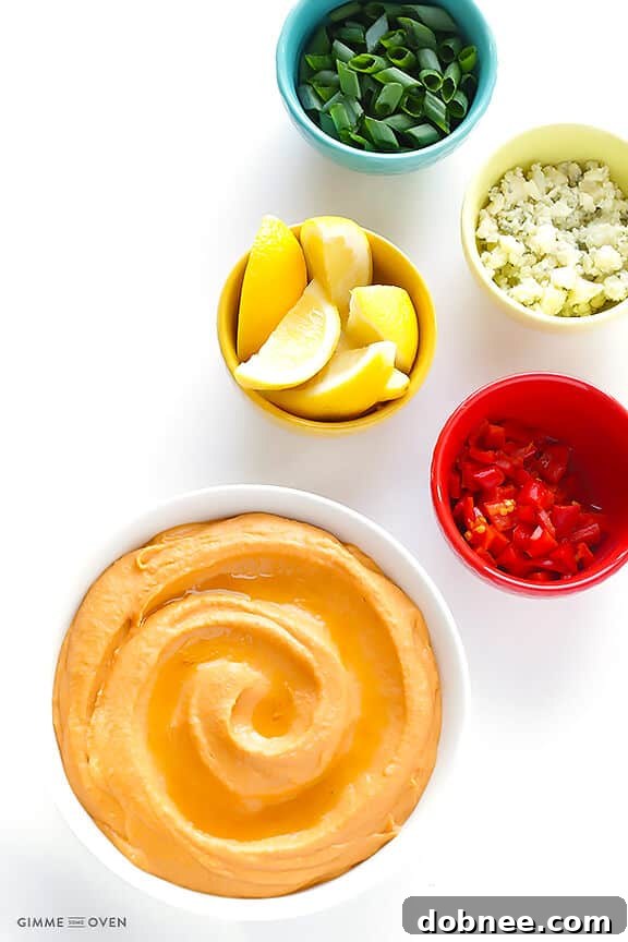 Garnish Your Buffalo Hummus for the Perfect Finish!