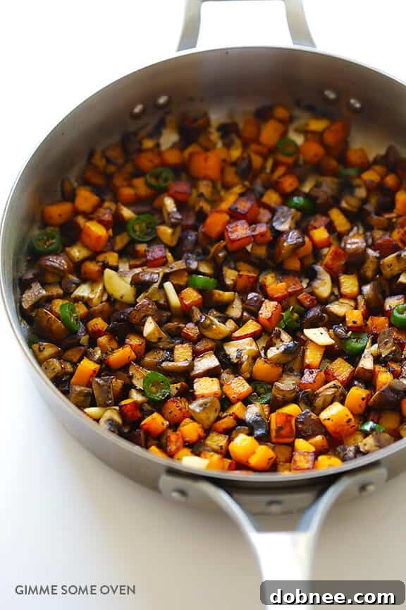 Butternut Squash and Mushroom Tacos Recipe | gimmesomeoven.com #glutenfree