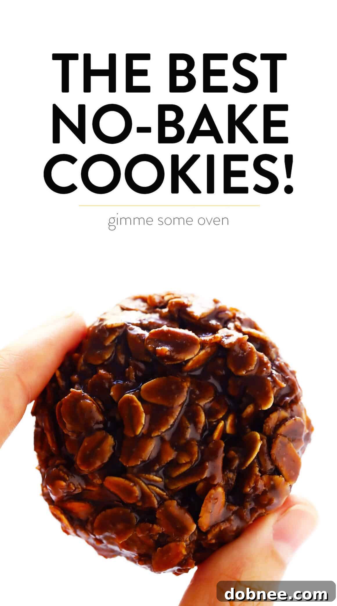 Finished No Bake Cookie Recipe on a Platter