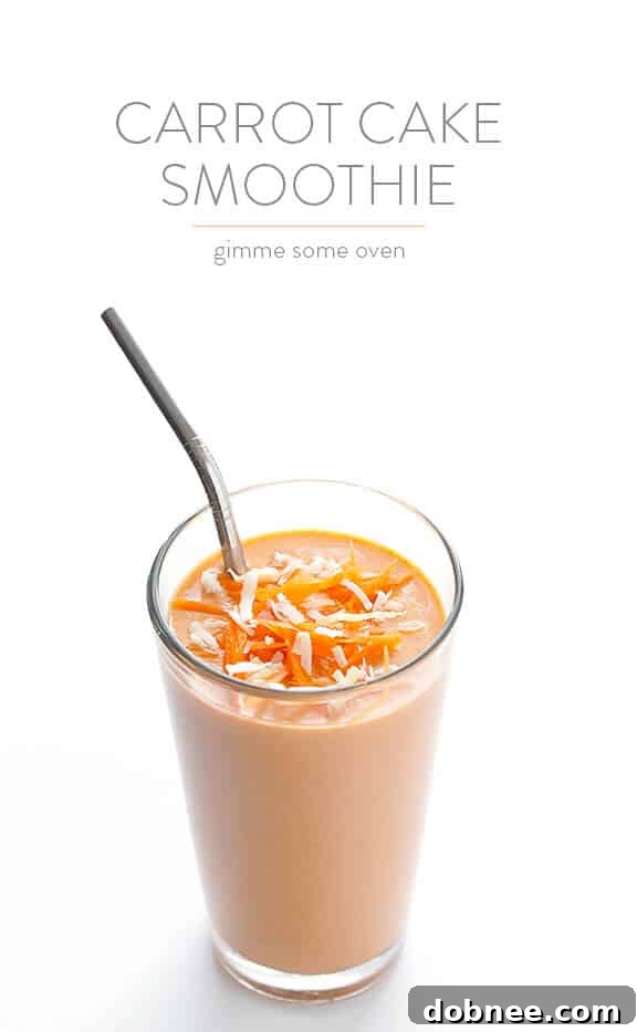 Healthy Carrot Cake Smoothie, a guilt-free and delicious treat
