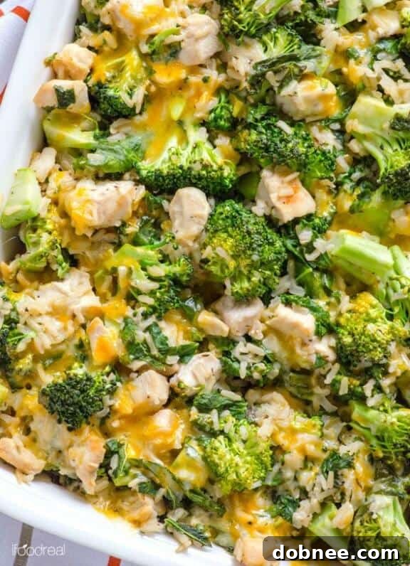 Skinny Chicken, Broccoli and Rice Casserole with Kale - a nutritious and satisfying one-dish meal