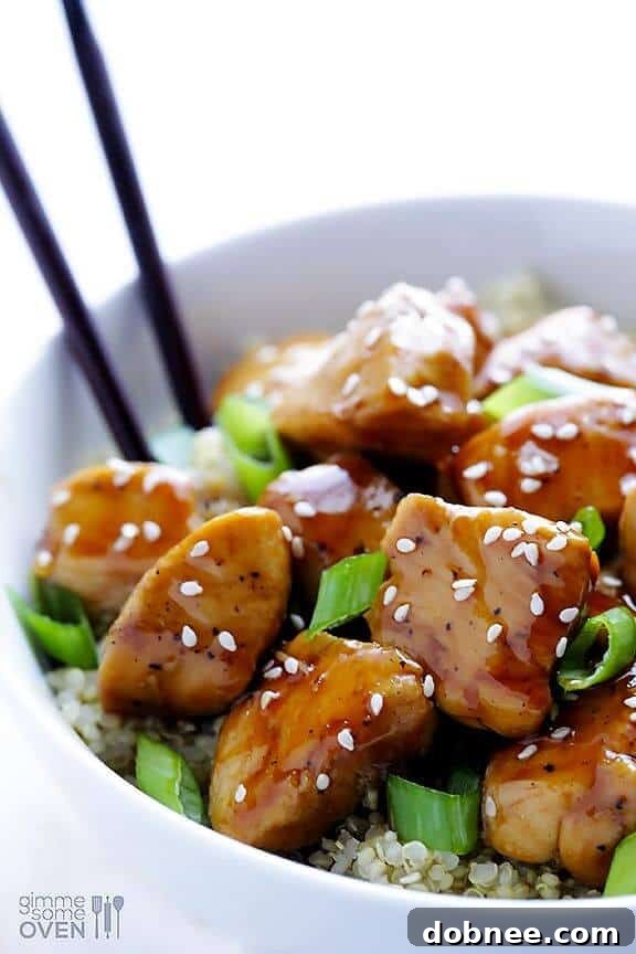 Sesame Chicken with Quinoa - a flavorful and protein-rich Asian-inspired dish