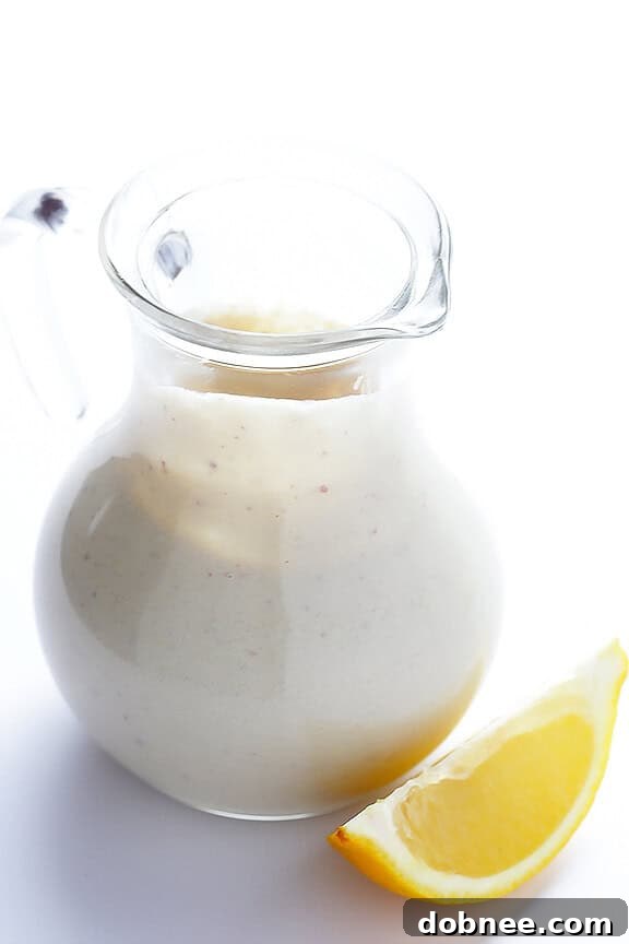 Lighter Caesar Salad Recipe -- made with a creamy Greek yogurt Caesar dressing | gimmesomeoven.com