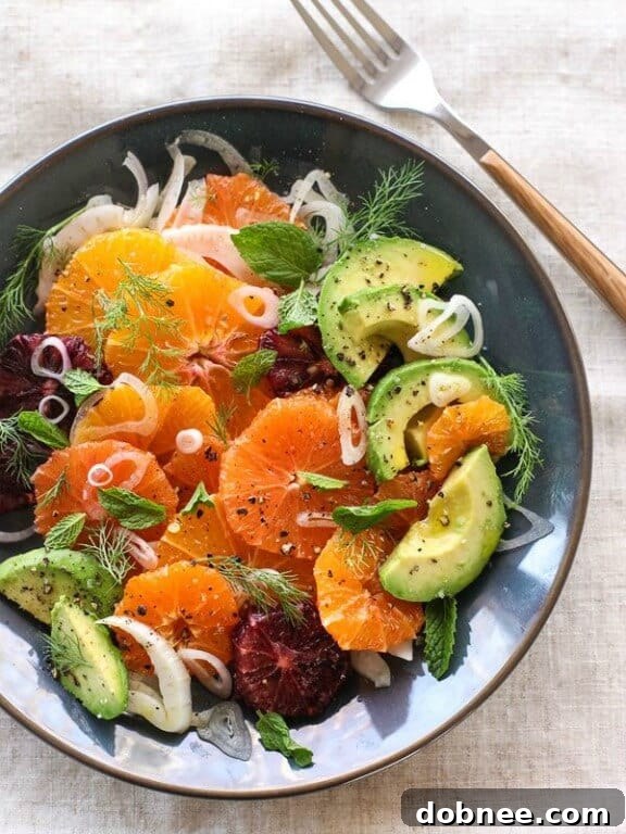 Citrus, Fennel and Avocado Salad from FoodieCrush.