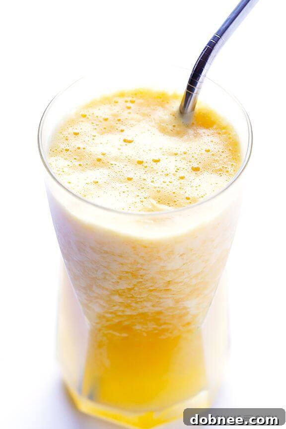 5-Ingredient Fresh Orange Smoothie (Orange Julius Copycat) from Gimme Some Oven.