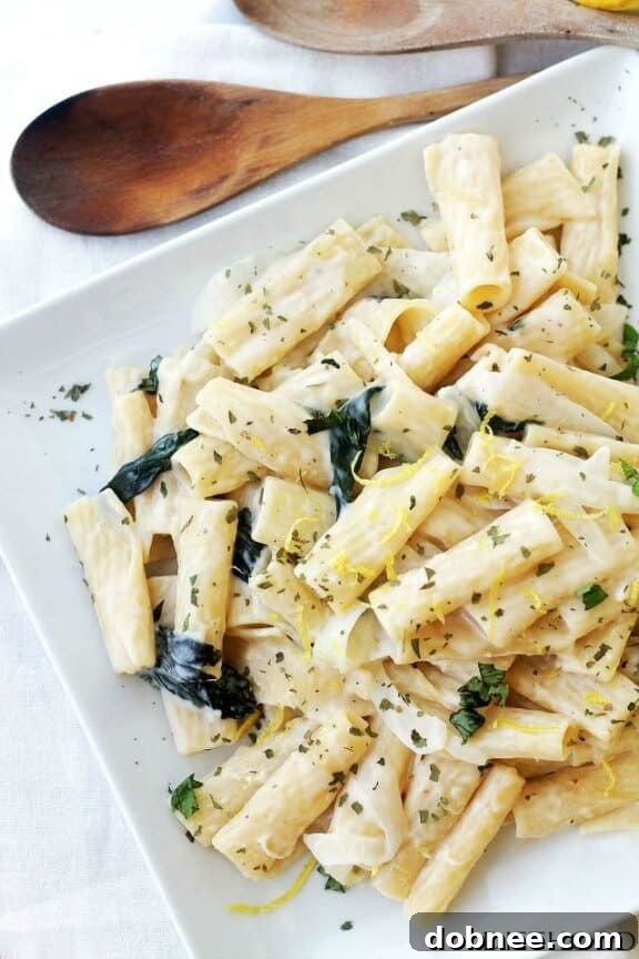 Creamy Lemon One-Pot Pasta from Diethood.