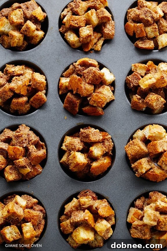 Hand Holding a French Toast Cup with Glaze | gimmesomeoven.com