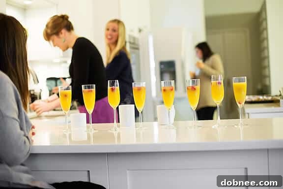 Friends Enjoying Coffee and Mimosas at Brunch | gimmesomeoven.com