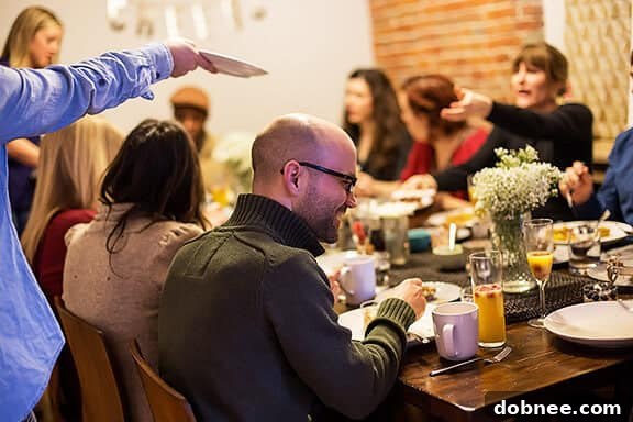 Brunch Spread: French Toast Cups and Other Dishes on a Table | gimmesomeoven.com