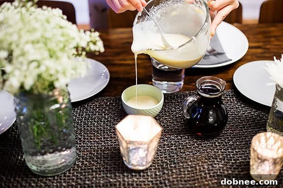 Preparing the Whiskey Cream Cheese Glaze for French Toast Cups | gimmesomeoven.com