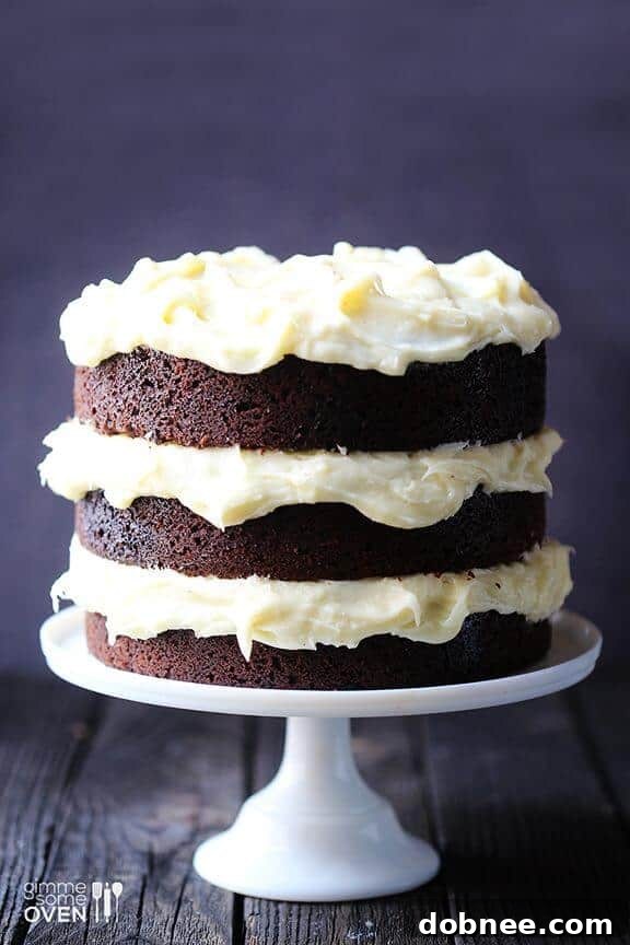 Guinness Chocolate Cake with Cream Cheese Frosting | gimmesomeoven.com