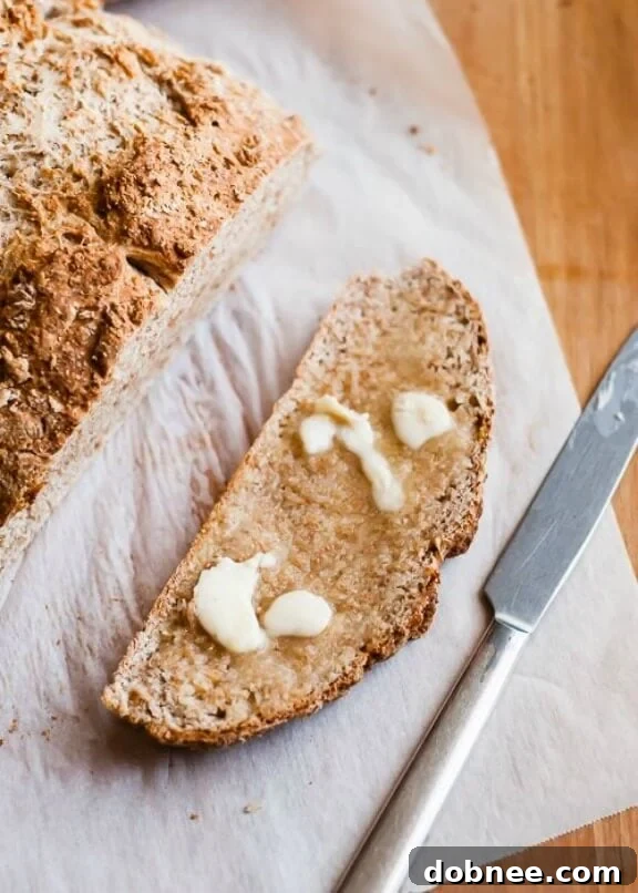 Honey Whole Wheat Irish Soda Bread | lilluna.com
