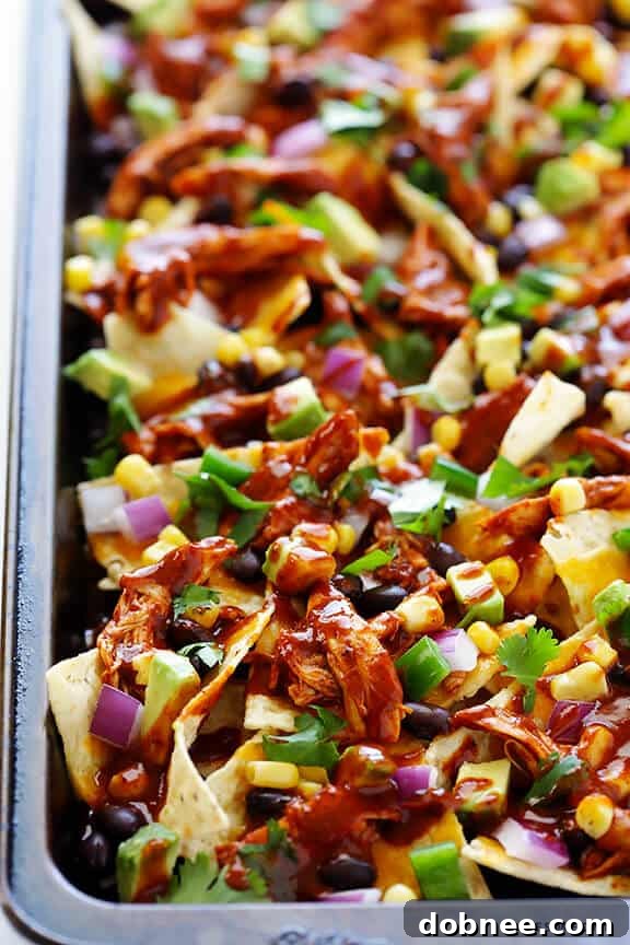Chicken Enchilada Nachos Recipe | gimmesomeoven.com