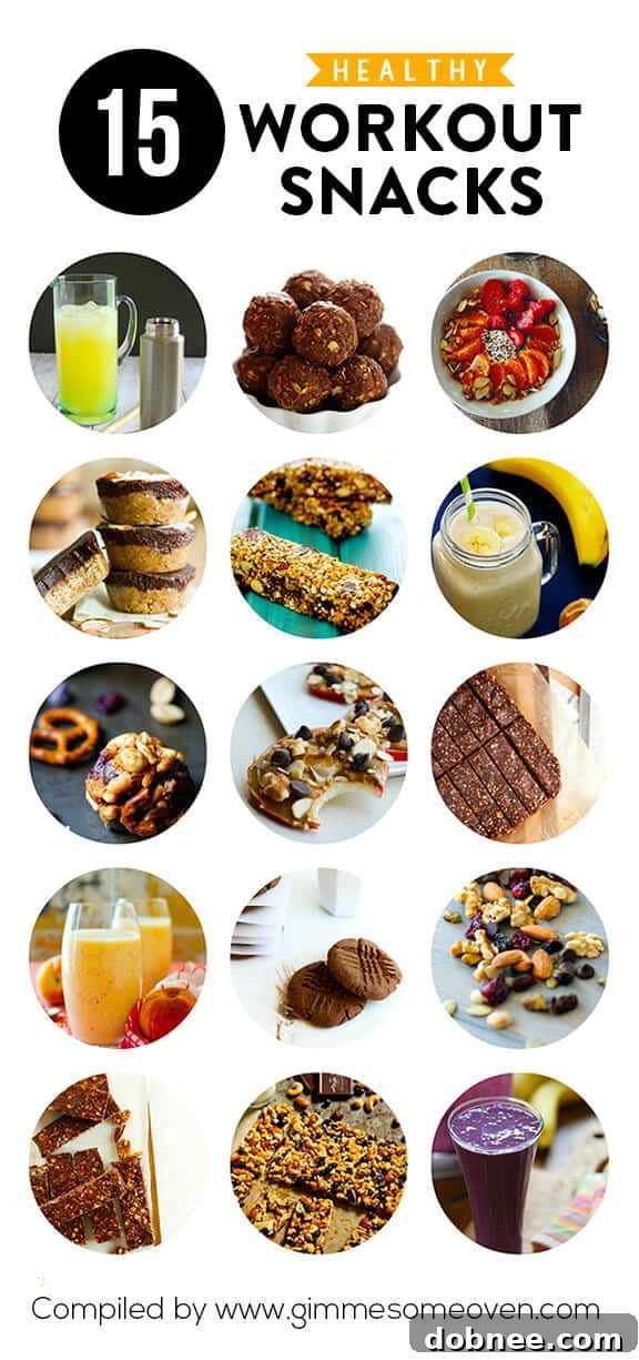 Healthy Workout Snacks - Delicious recipes for energy before or after a workout.