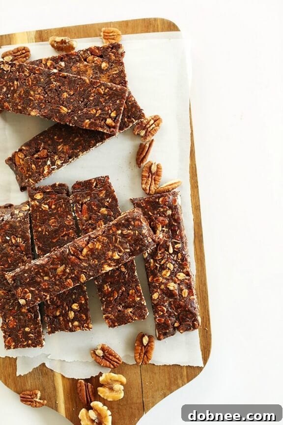 Healthy Brownie Granola Bars - a guilt-free treat.