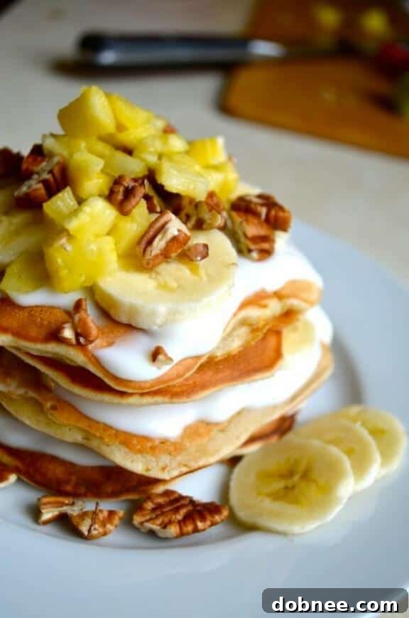 Hummingbird Pancakes by Rachel Schultz, a fruity and spiced pancake recipe