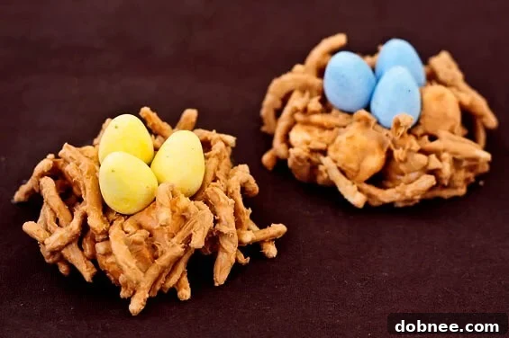 Delicious Butterscotch Birds' Nests or Haystacks, perfect for Easter