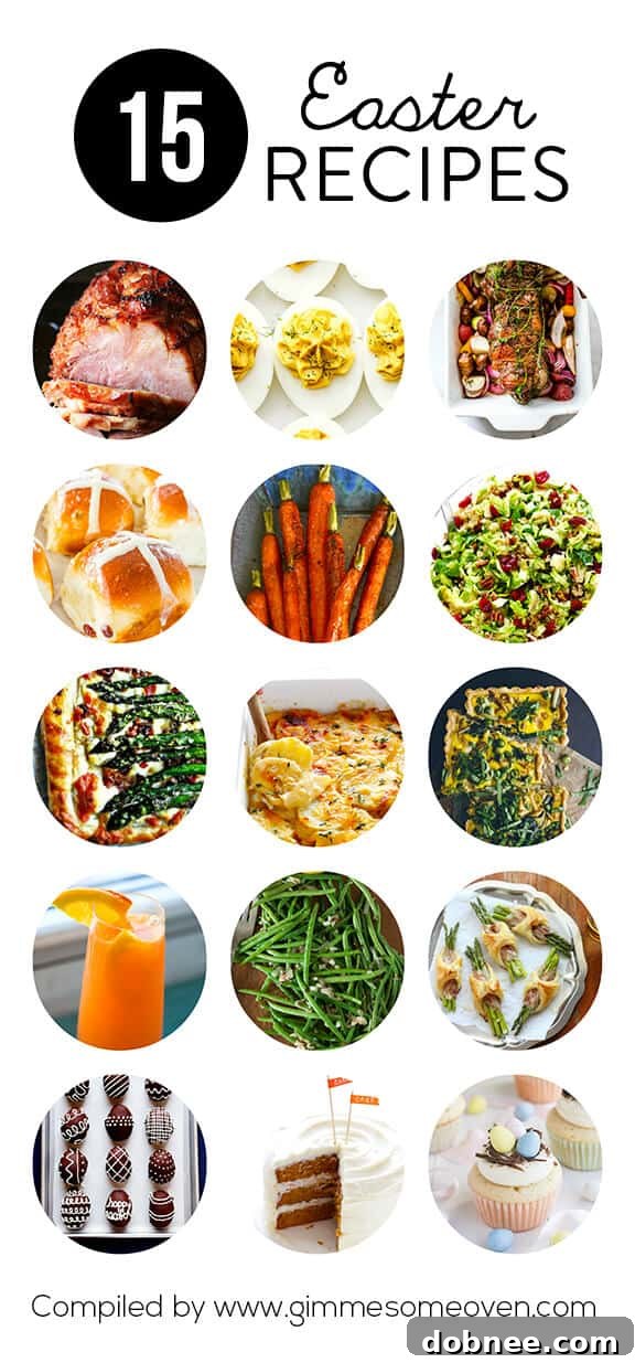 15 Easter Recipes -- delicious and classic dishes everyone will love! | gimmesomeoven.com