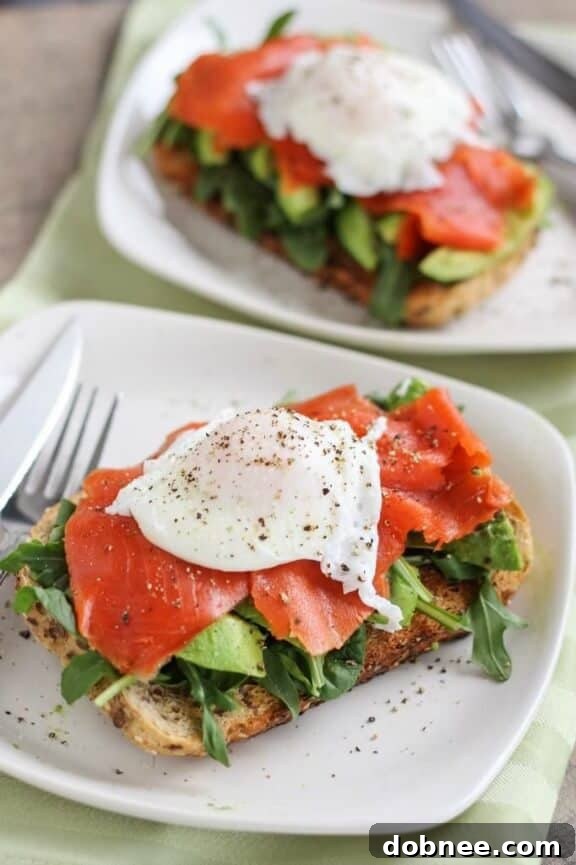 Smoked Salmon and Avocado Egg Sandwich, a wholesome breakfast