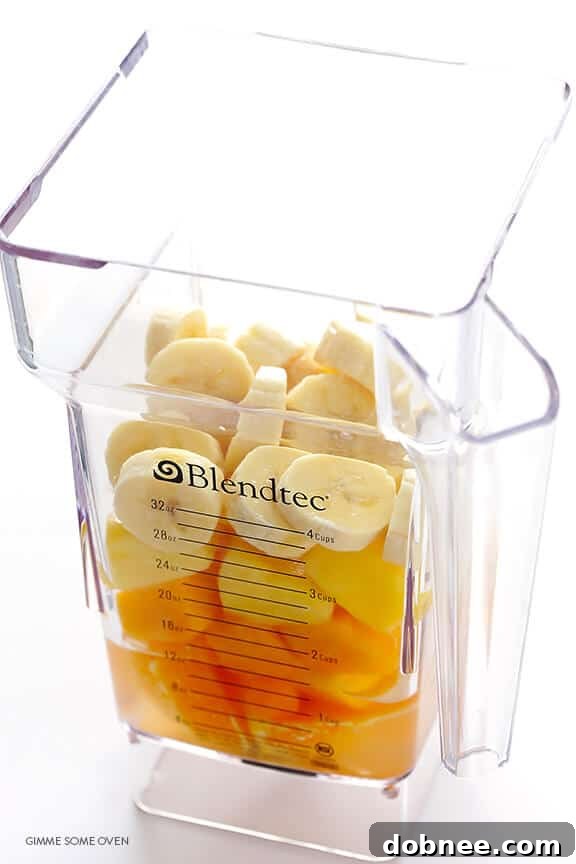 Five-Minute Paradise Blend 3 5-Ingredient Tropical Smoothie | gimmesomeoven.com