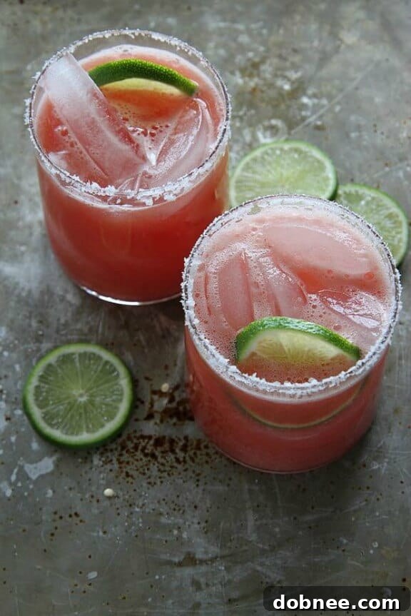 Salted Watermelon Margaritas - Sweet, Juicy, and Perfectly Balanced