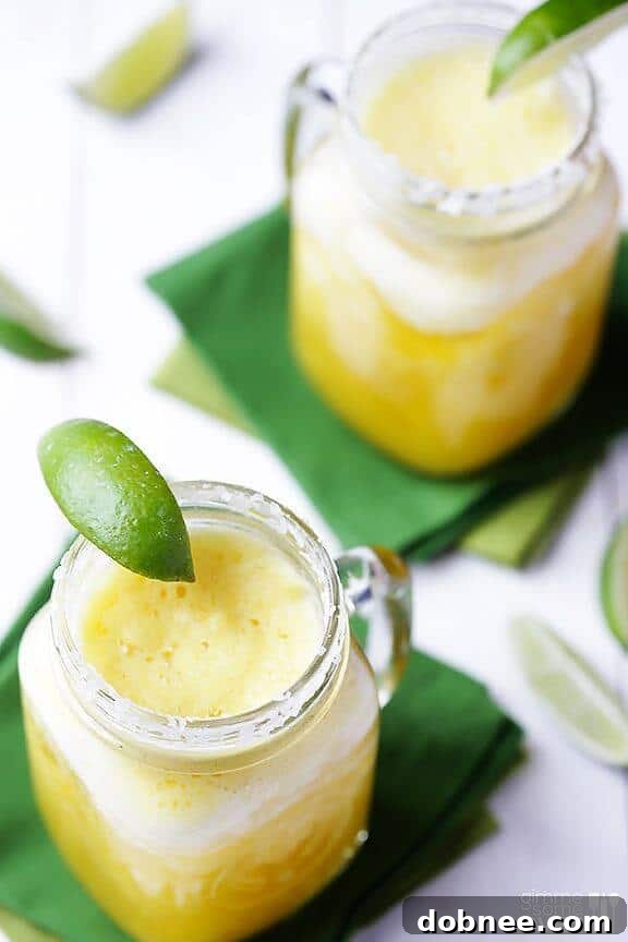 Fresh Pineapple Margaritas - Tropical and Tangy Delight