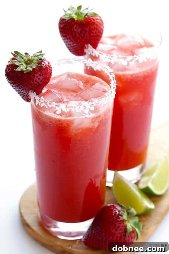 Fresh Strawberry Margarita - Classic Sweet and Fruity Favorite