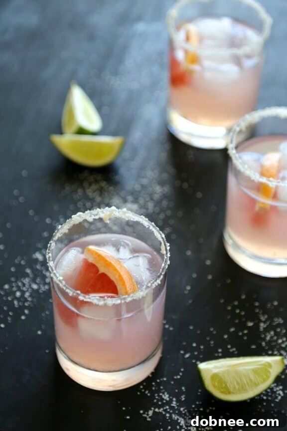 Grapefruit Margarita with Ginger Salt Rim - Zesty and Aromatic