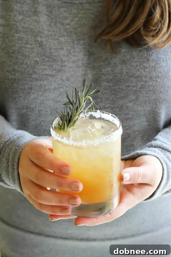 Rosemary Ginger Margaritas - Aromatic and Spicy-Sweet