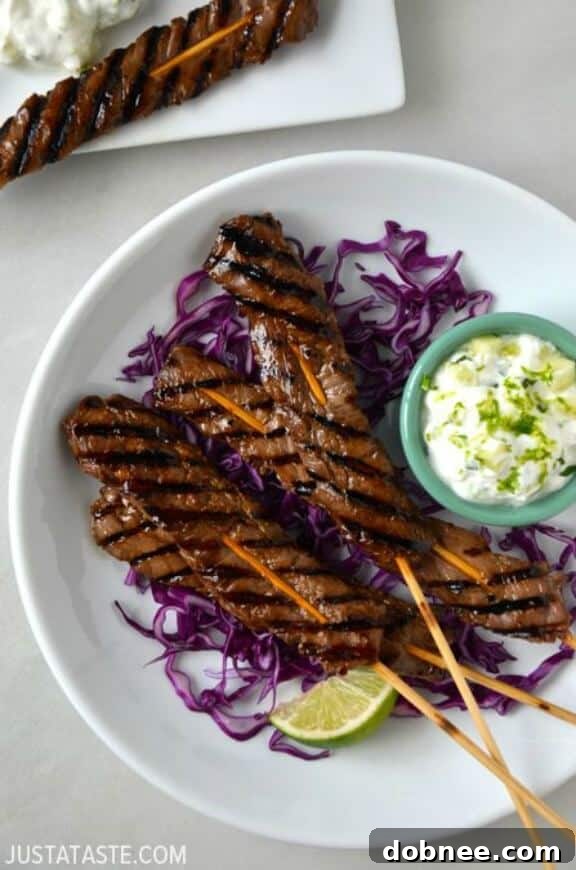 Five-Spice Beef Kabobs, an aromatic Asian-inspired dish.