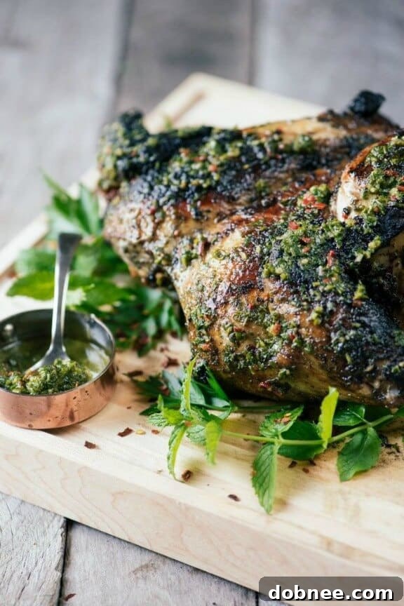 Chimichurri Chicken, a flavorful grilled poultry dish.