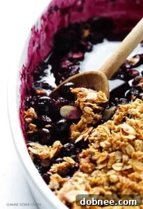 Easy Blueberry Crisp
