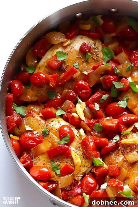 Easy Italian Chicken Skillet - quick and flavorful weeknight dinner