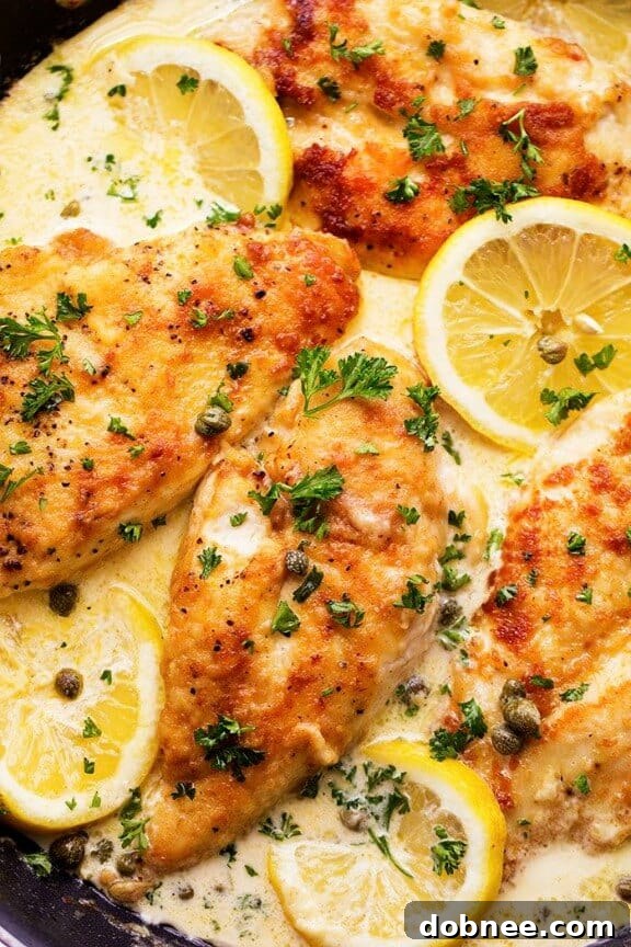 Creamy Lemon Chicken Piccata - restaurant-quality chicken breast recipe