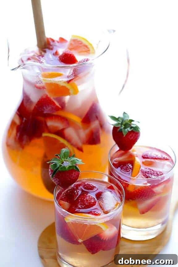 Easy Strawberry Sangria Recipe from Gimme Some Oven