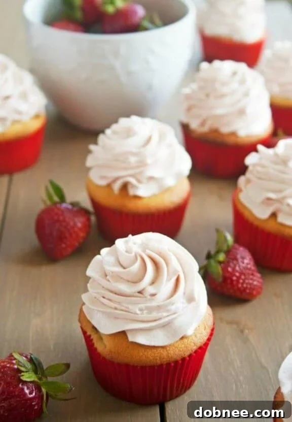 Homemade Strawberry Cupcakes Recipe by Swanky Recipes