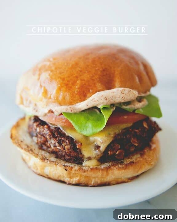 Chipotle Veggie Burger with Sofrito from The Kitchy Kitchen