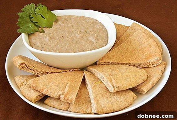 Easy and Healthy Black Bean Hummus Recipe Delicious Black Bean Hummus garnished with fresh cilantro, ready to be served