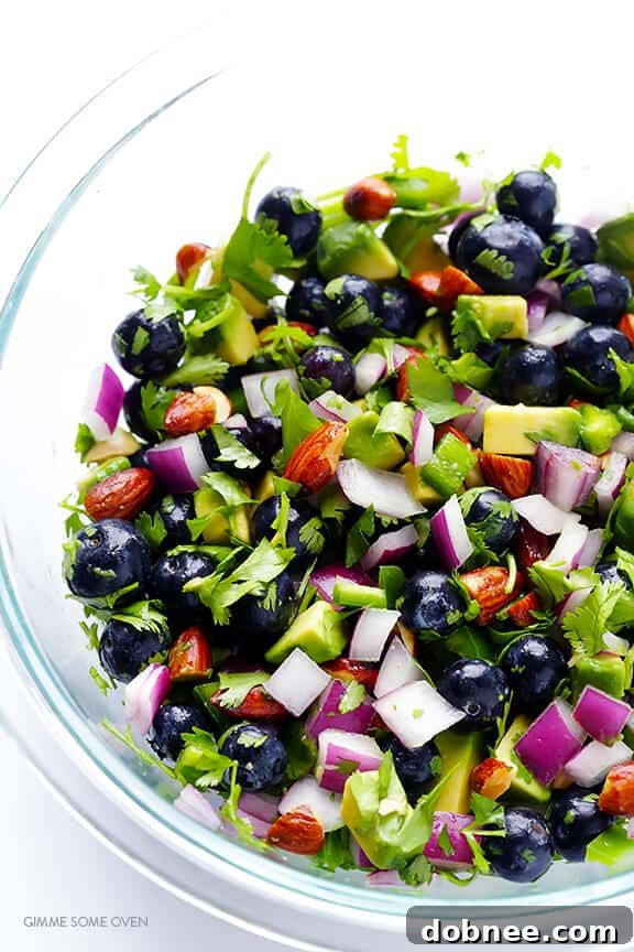 Fish Tacos with Blueberry-Almond Salsa -- perfectly sweet and savory, naturally gluten-free, and SO GOOD! | gimmesomeoven.com