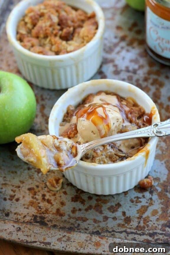 Gluten-Free Caramel Apple Crumble Recipe from Bakerita