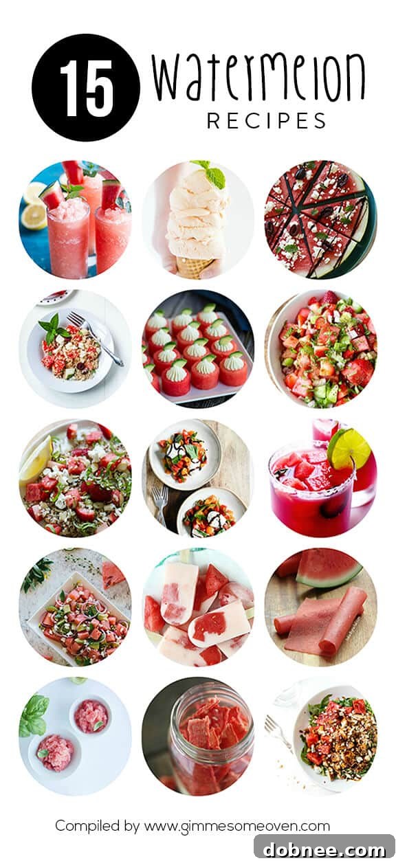 15 Refreshing Watermelon Creations 2 A delicious collection of watermelon recipes from food bloggers | gimmesomeoven.com