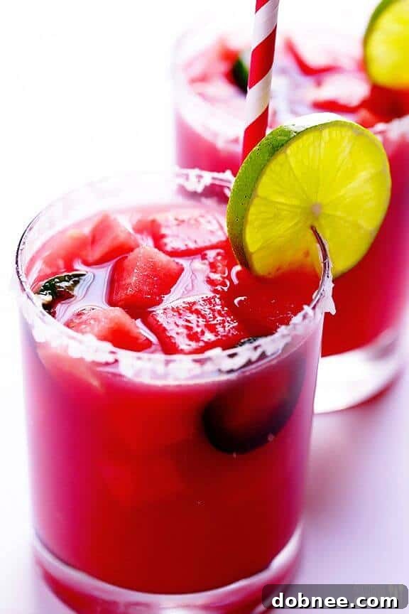 15 Refreshing Watermelon Creations 16 Jalapeno Watermelon Margaritas | gimmesomeoven.com
