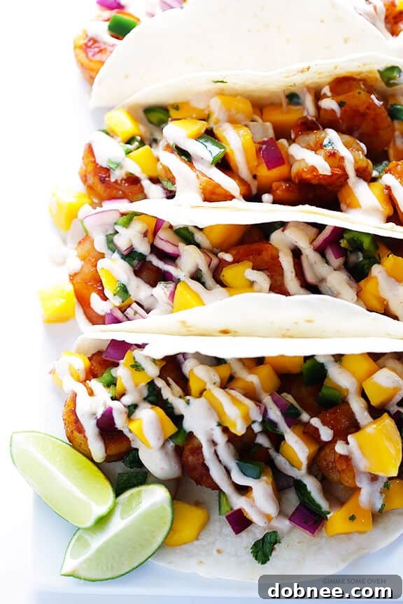 Close-up of freshly cooked taco-seasoned shrimp for the tacos.