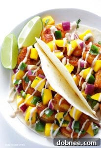 Easy Mango Shrimp Tacos - Gimme Some Oven: Quick, simple, and full of flavor!
