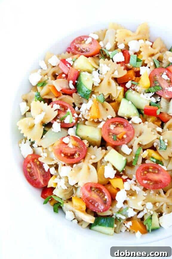 Easy Summer Pasta Salad recipe from Two Peas and Their Pod, perfect for quick summer meals
