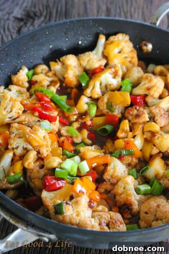 Inventive Kung Pao Cauliflower, a spicy and savory vegetarian twist on a classic Asian dish.